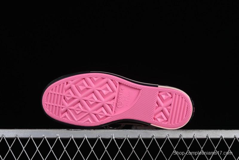 Converse Chuck 70s Low-Top Casual Sneakers with Black-Pink Chain Design - A09542C