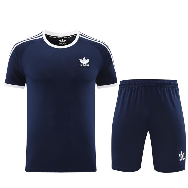 24/25 Adidas Original Navy Short Sleeve Jersey+Shorts