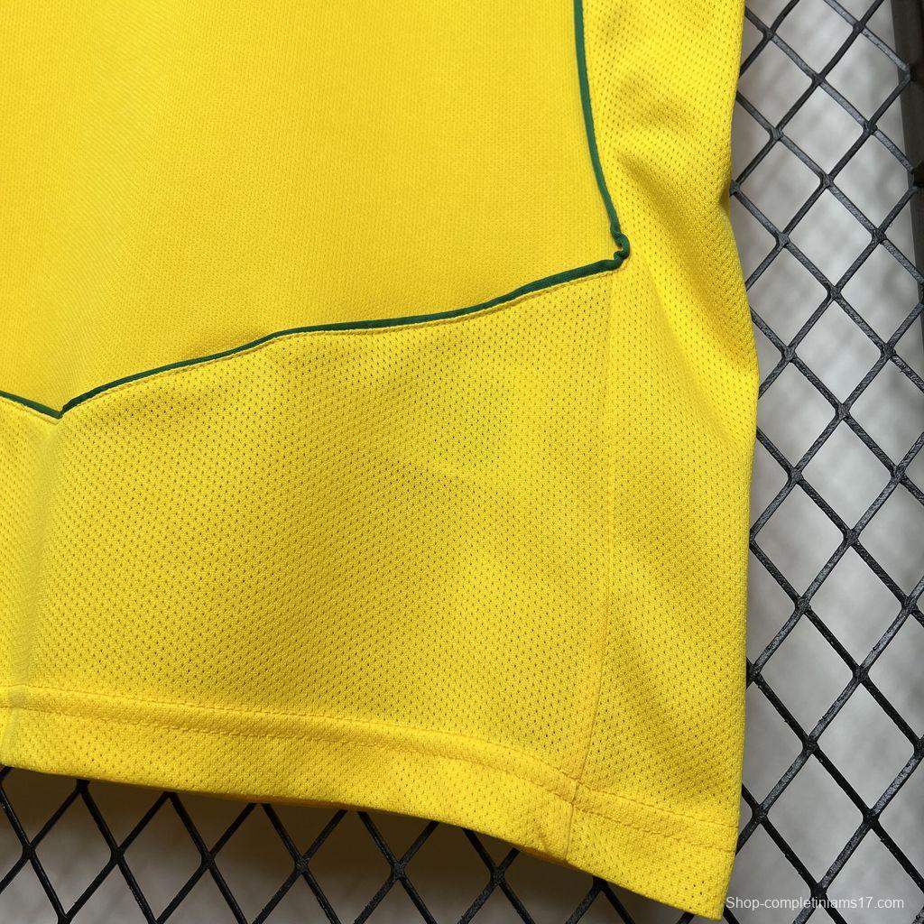 Retro 2004 Brazil Home Jersey