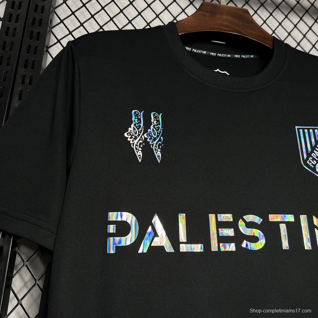 24/25 CD Palestino x Balmain Black T-Shirts