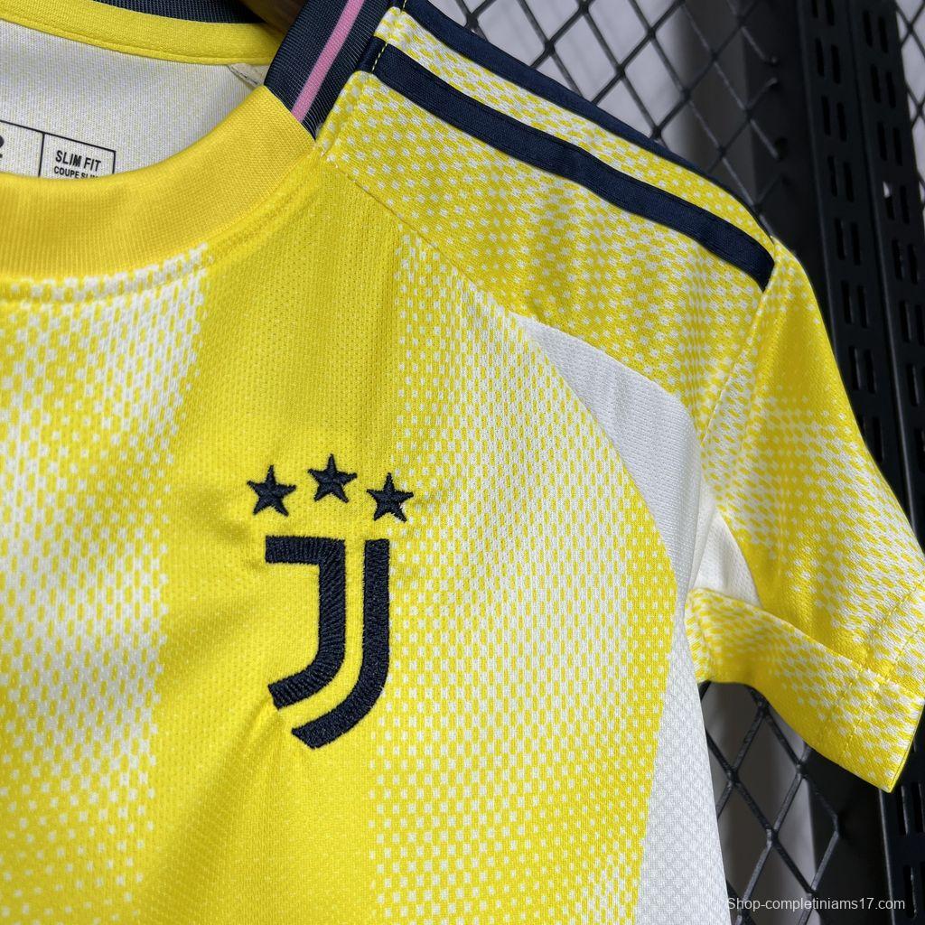 24/25 Kids Juventus Away Yellow Jersey
