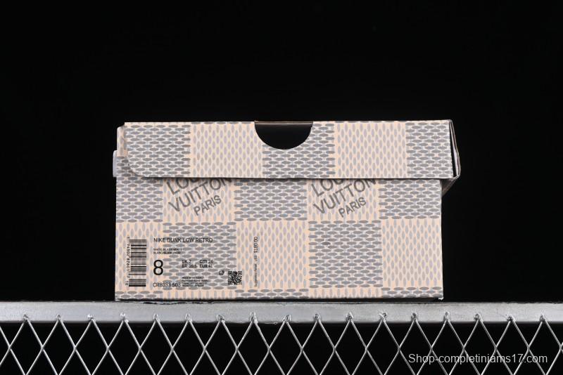 Nike SB Dunk Low LV Collaboration - Beige Grey Crystal Sole Night Light Anniversary High-End Custom Low-Top Casual Sneakers - CR8033-503