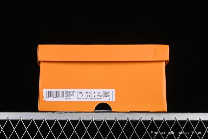 Nike Air Jordan 1 Low OG SP Travis Scott x Fragment Design Collaboration Sneakers - LX1988-300