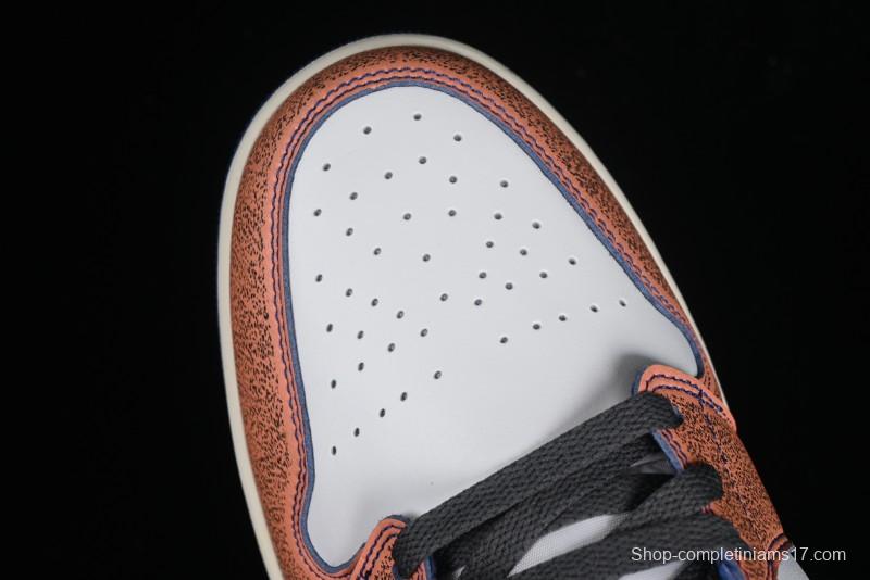 Nike Air Jordan 1 Mid "Flight Vintage" Retro Basketball Shoes with Washed Color Design - FV3619-106