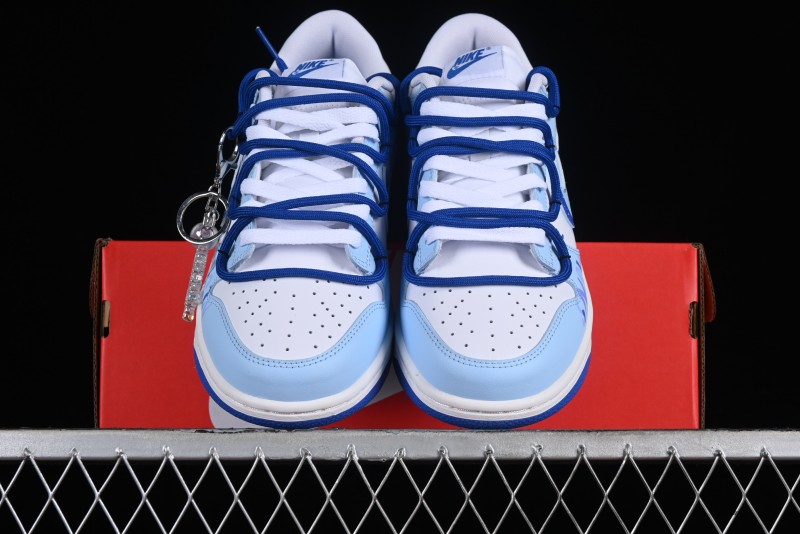 Nike Dunk Low Winter is Here Minimalist White Blue SB Lace-Up Low-Top Casual Skate Shoes - DV0831-104