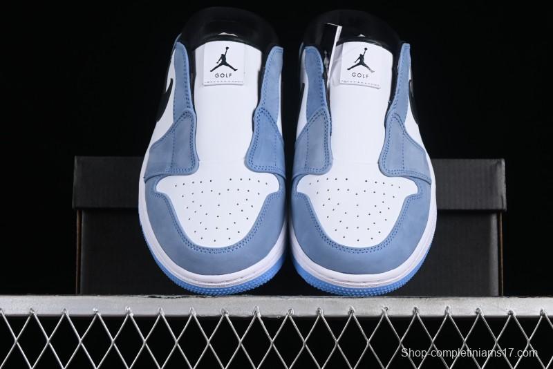Nike Air Jordan 1 Mule Golf Shoes with University Blue Colorway - FJ1214-400
