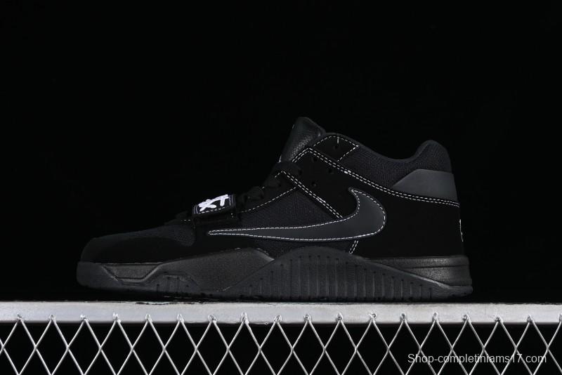 Nike Travis Scott x Jordan Cut The Check AJ1 Basketball Shoes with Velcro Strap - DR9317-001