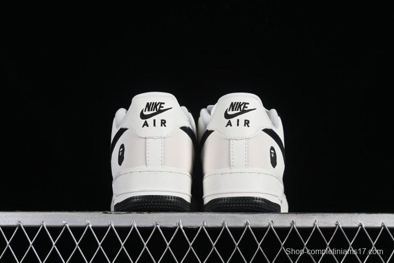 Nike Air Force 1 '07 Low BAPE Collaboration - White Black Camo Casual Sneakers - BA8806-845