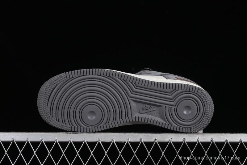 Nike Air Force 1 '07 Low LV Collaboration - Beige Grey Pigskin Casual Sneakers - HD1968-011