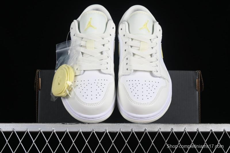 Nike Air Jordan 1 Low AJ1 Lemon Yellow Low-Top Casual Sneakers - FV8486-181