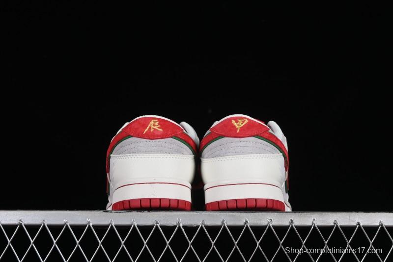 Nike SB Dunk Low Chinese New Year Limited Edition - Lucky Red Anniversary Custom Low-Top Casual Sneakers - CR8033-506