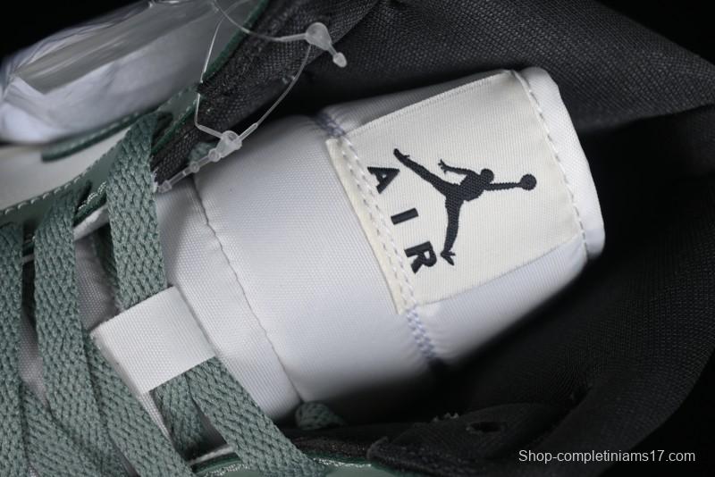 Nike Air Jordan 1 Mid AJ1 Basketball Shoes in Fresh Warm Green - BQ6472-130