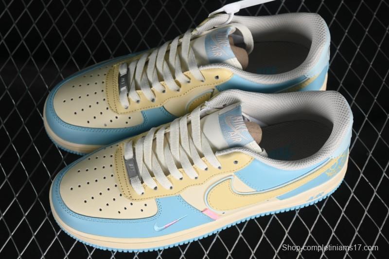 Nike Air Force 1 '07 Low Custom Casual Sneakers with Full-Length Honeycomb Air Cushion - XL2312-555