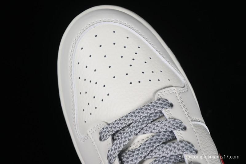 Supreme x Nike SB Dunk Low Casual Skate Shoes with Zoom Air Cushion - DQ1098-333