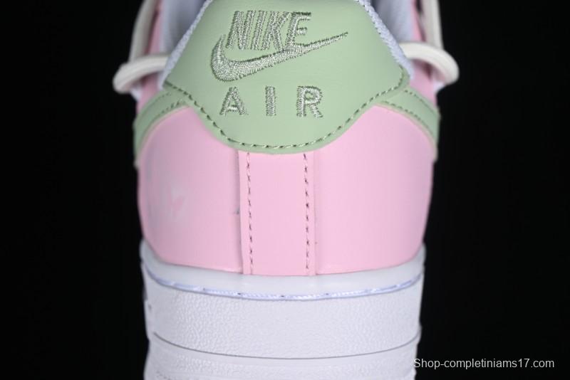 Nike Air Force 1 '07 Low Casual Sneakers with Dreamy Butterfly & Pastel Macaron Colorway - VV1998-013