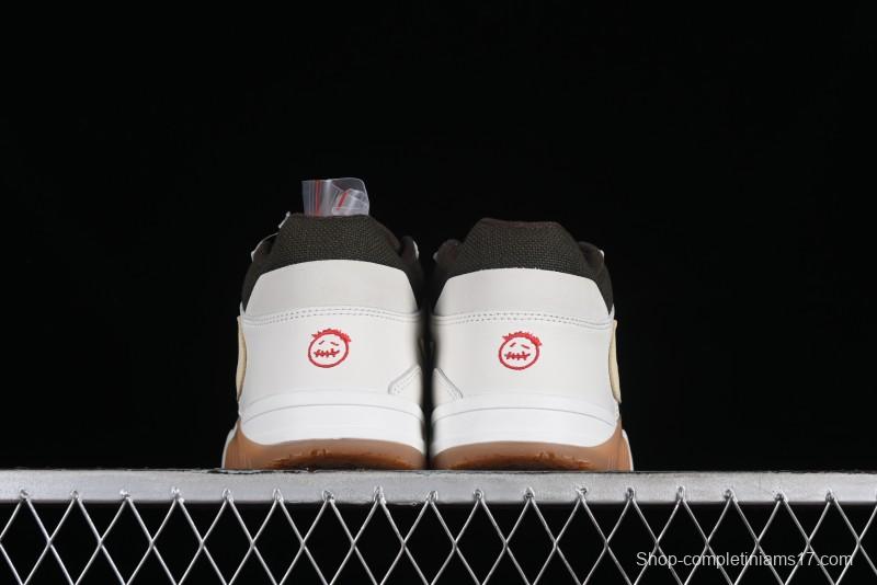 Nike Travis Scott x Jordan Cut The Check AJ1 Basketball Shoes with Velcro Design - FZ8117-100