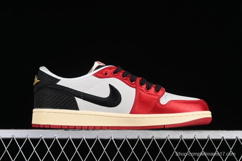 Nike Trophy Room x Jordan 1 Low OG "Away" Casual Sneakers - FN0432-100