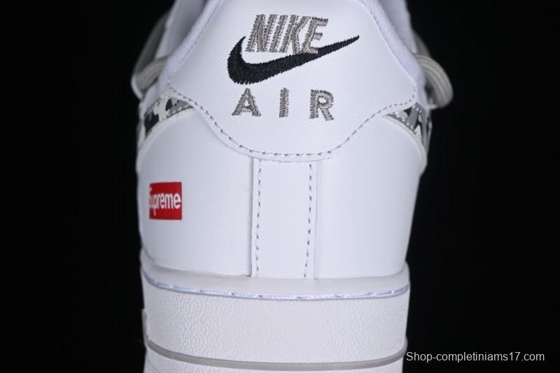 Nike Supreme x Air Force 1'07 Low "Box Logo" Camouflage Print Casual Sneakers - UP1658-595