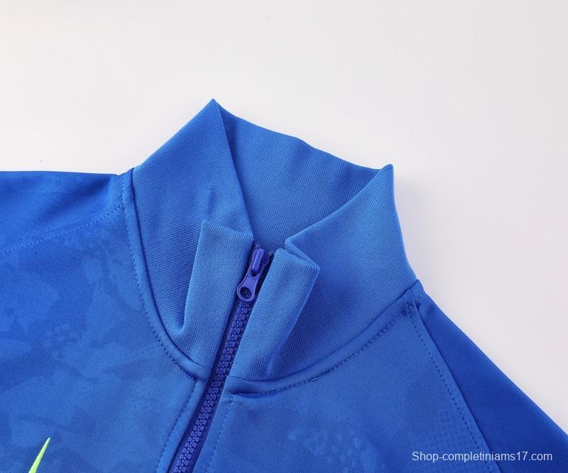 24/25 Barcelona Blue Full Zipper Jacket +Long Pants