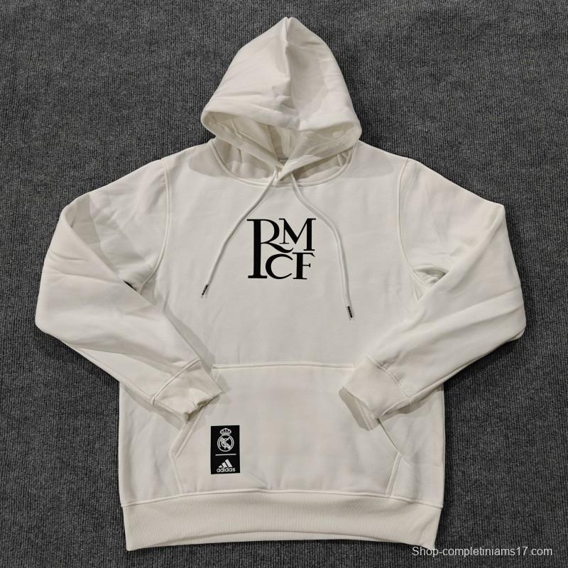 24/25 Real Madrid RMCF Beige/Grey/White/Navy/Black Hoodie