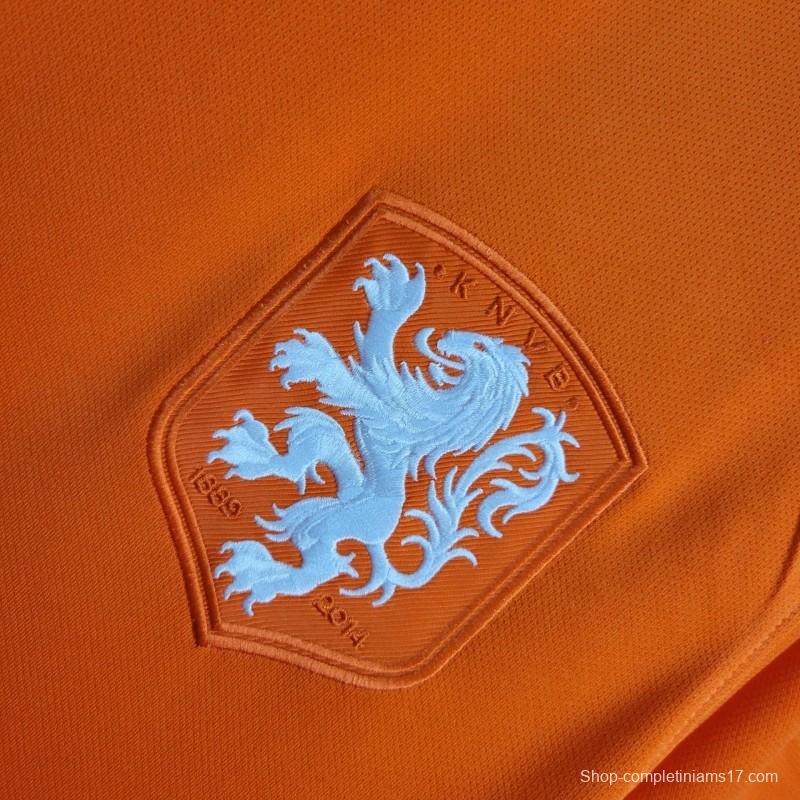 2014 Retro Netherlands Home Jersey