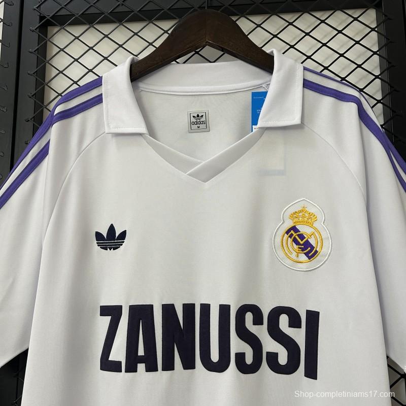 Retro 84/85 Real Madrid Home Jersey