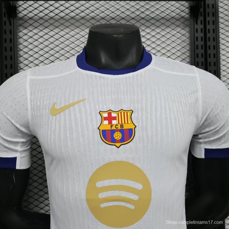 Player Version 24/25 Barcelona 125Th White Special Jersey