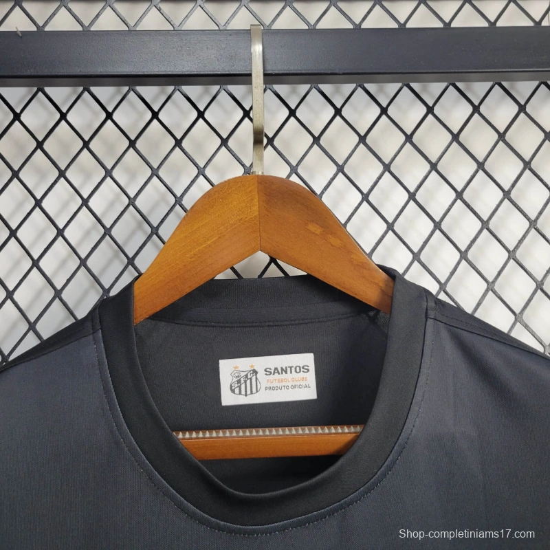 25/26 Santos Black Casual Jersey