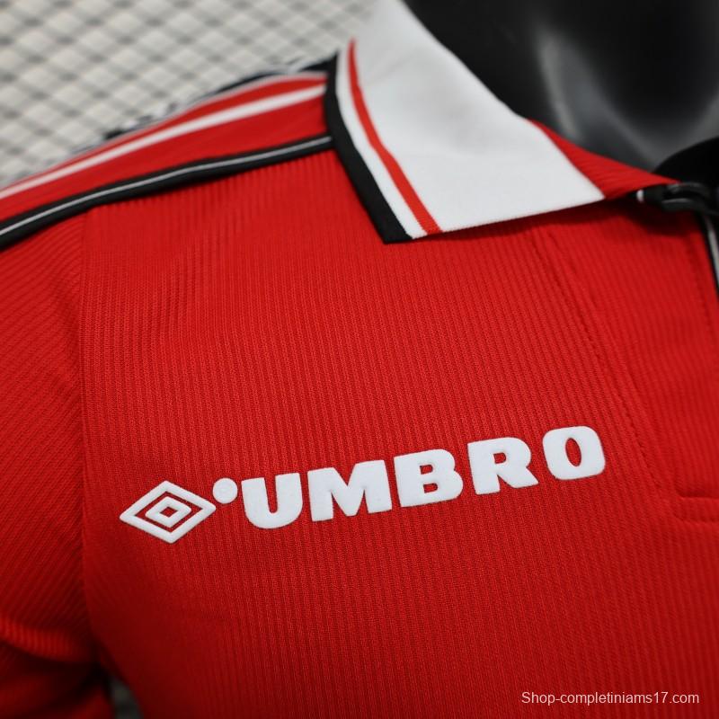 Player Version 98/99 Manchester United Home Jersey