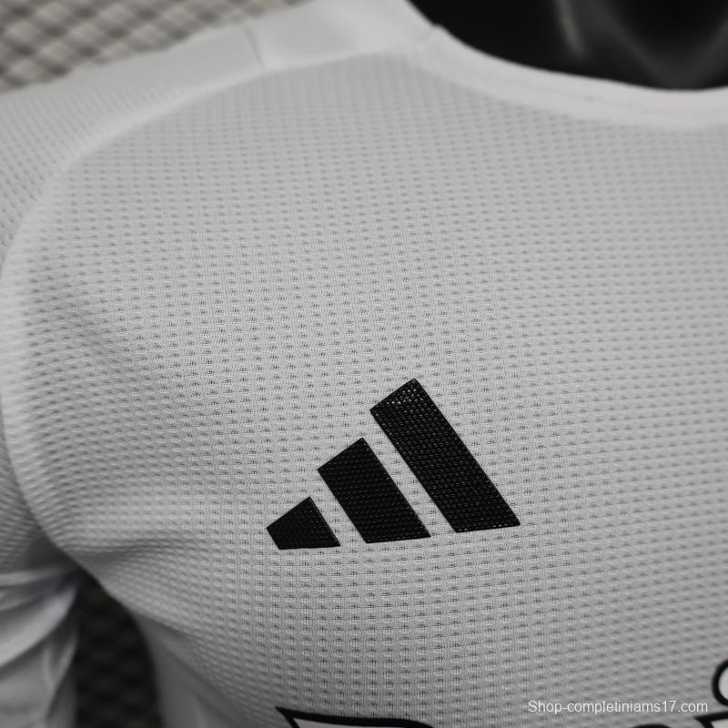 Player Version 25/26 Arsenal White with Emirates Sponsor Jersey