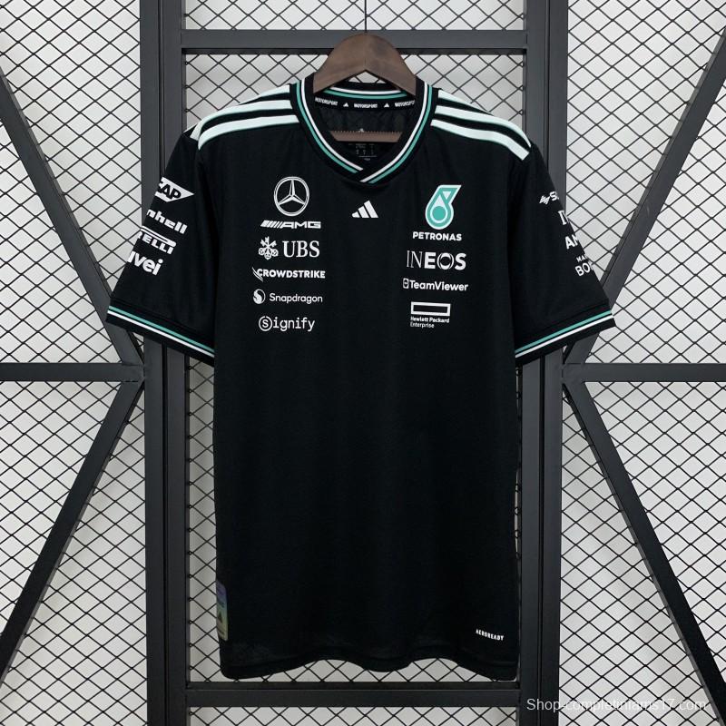 2025 F1 Formula AMG Black T-Shirt