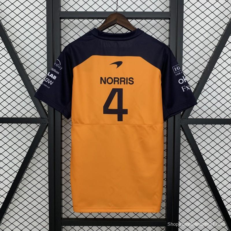 2025 Polo F1 Formula Orange Mclaren Norris Jersey