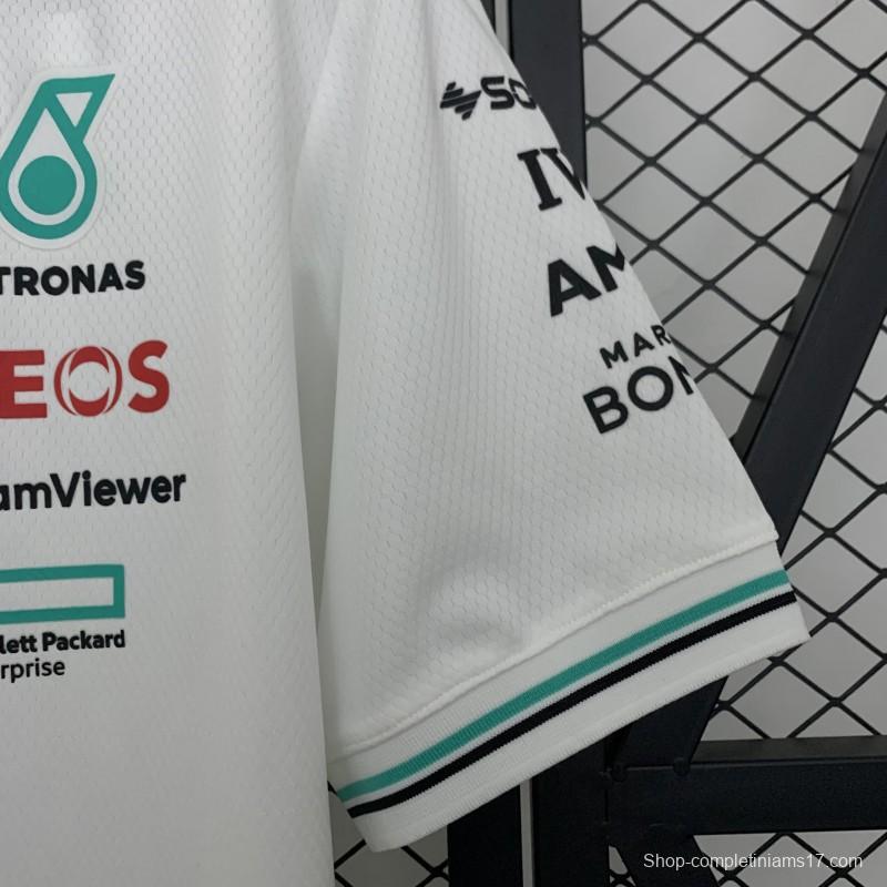 2025 F1 Formula AMG White T-Shirt
