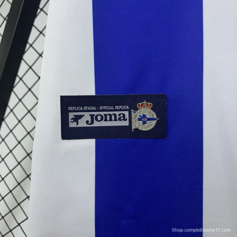 03/04 Retro Deportivo La Coruna Home Jersey