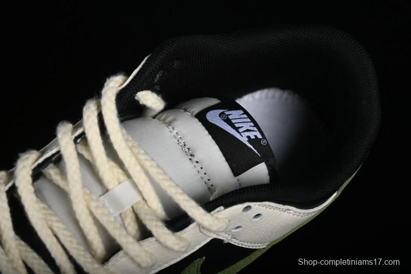 Nike SB Dunk Low Casual Skateboarding Shoes in Beige Green with Hemp Rope Detail - LK2146-511
