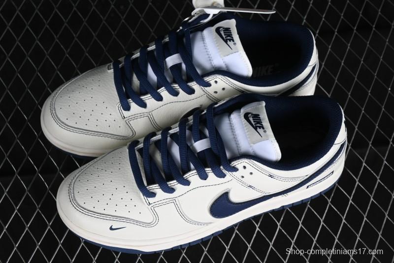 Nike SB Dunk Low UN Collaboration - Light Blue Swoosh Anniversary Custom Low-Top Casual Skate Shoes - FC1688-138
