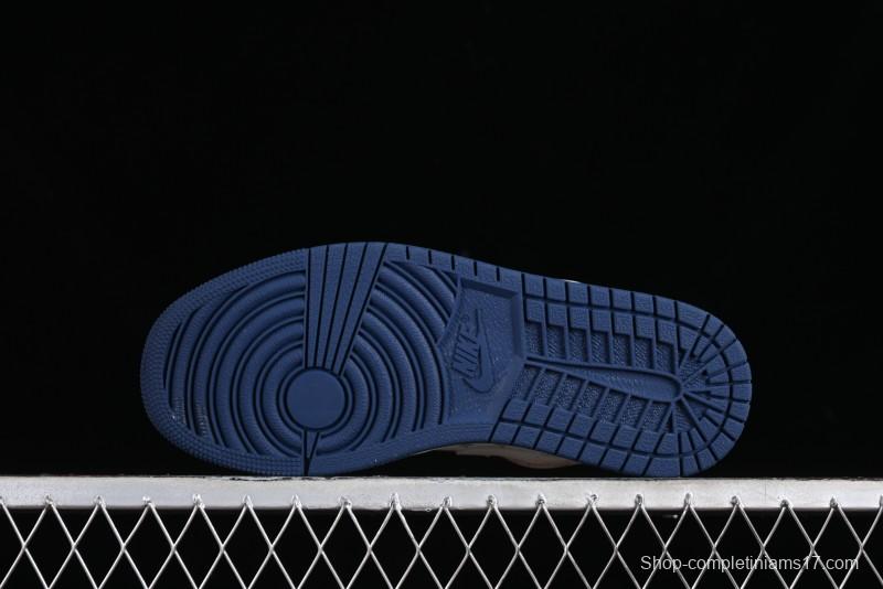 Nike Air Jordan 1 Low LV Collaboration - Light Blue Retro Casual Sneakers - SJ9950-003