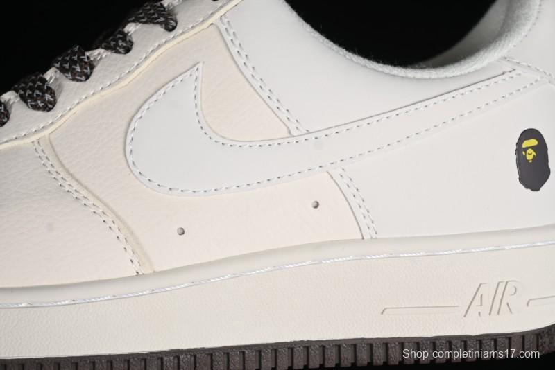 Nike Air Force 1 '07 Low BAPE Collaboration - Beige Black Star FG6688-100