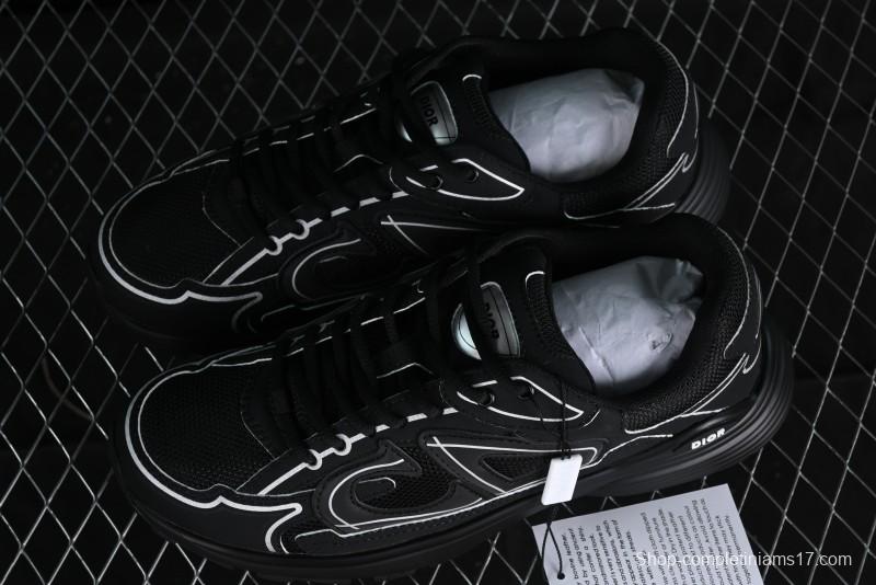 Dior B30 Sneakers with Reflective CD30 Logo and Lightweight Rubber Sole - CD30