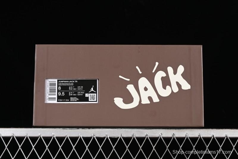 Nike Travis Scott x Jordan Cut The Check AJ1 Basketball Shoes with Velcro Design - FZ8117-204