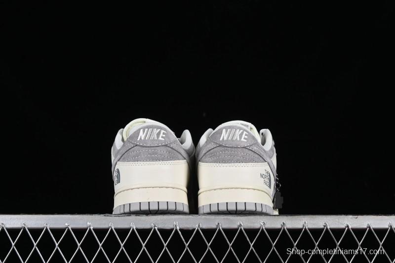 Nike SB Dunk Low The North Face Collaboration - Beige Suede Anniversary High-End Custom Low-Top Casual Skate Shoes - XD6188-020