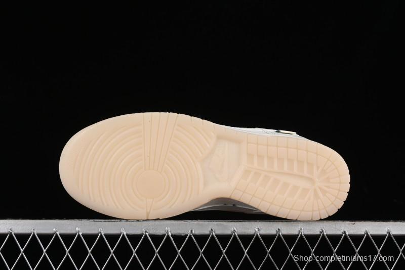 Nike SB Dunk Low White Pearl Anniversary High-End Custom Low-Top Casual Skate Shoes - XB3802-346