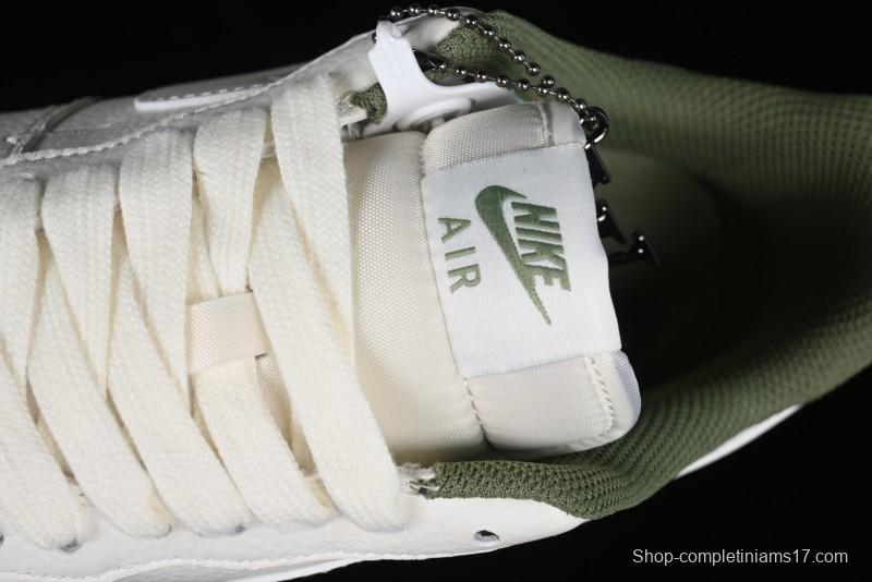 Nike Air Force 1 '07 Low LV Collaboration - Beige Green Double Swoosh Casual Sneakers - XZ6188-003
