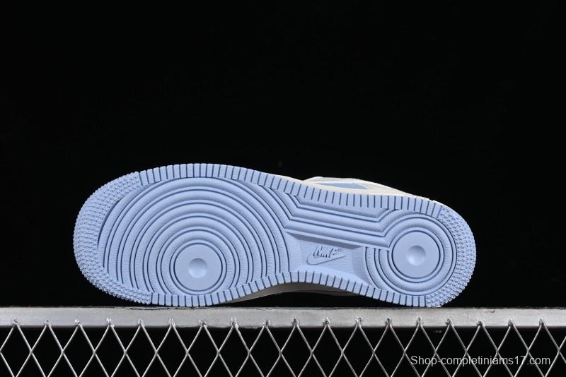 Nike Air Force 1 '07 Low LV Collaboration - Off White Ice Blue Casual Sneakers BB9599-203