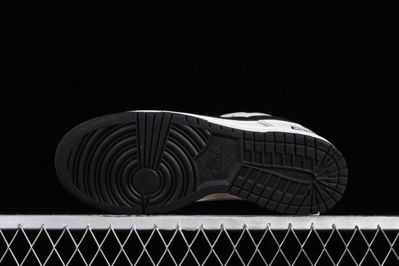 Nike SB Dunk Low UN Collaboration - Beige Black Swoosh Anniversary High-End Custom Low-Top Casual Skate Shoes - FC1688-139