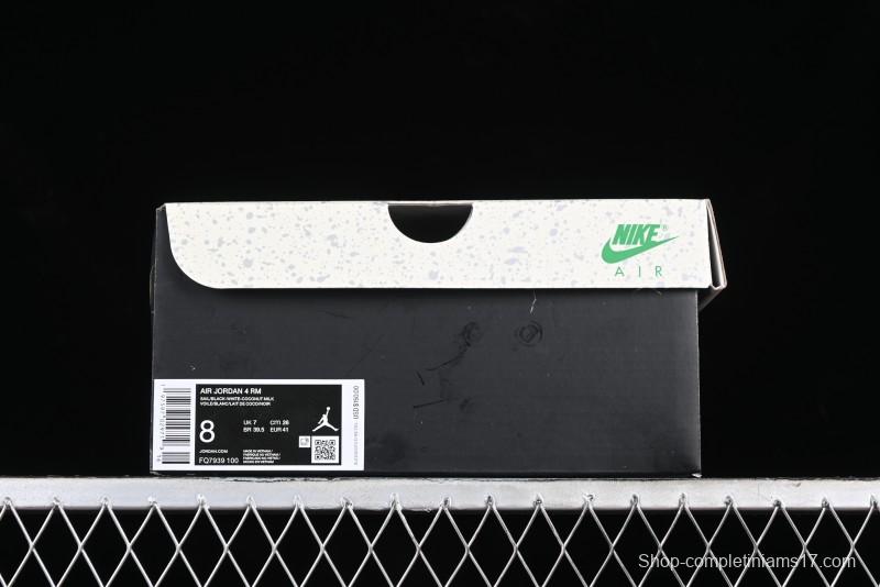 Nike Air Jordan 4 Remastered Sneakers in Black, Light Bone and Dark Grey - FQ7939-100