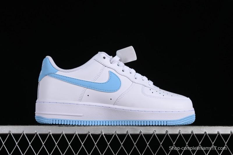 Nike Air Force 1 '07 Low White Blue Casual Sneakers - FQ4296-100