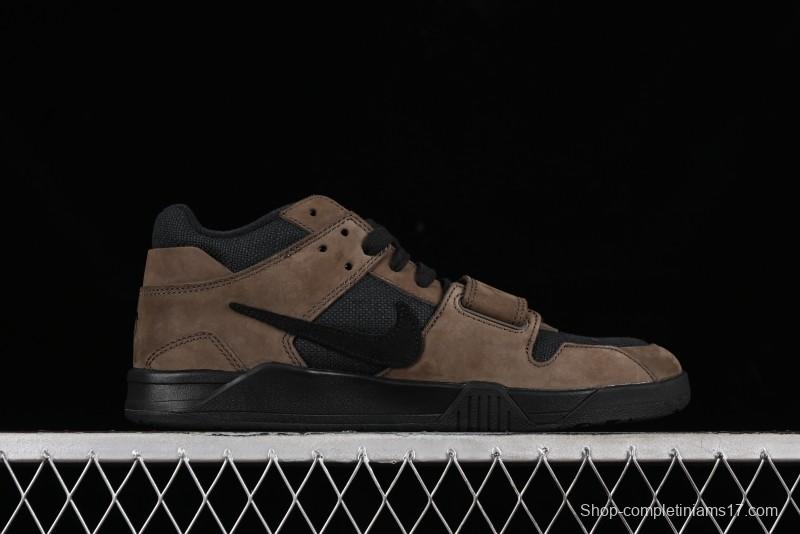 Nike Travis Scott x Jordan Cut The Check AJ1 Basketball Shoes with Velcro Design - FZ8117-204