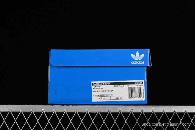 Adidas Originals Gazelle Indoor Retro Casual Slip-Resistant Wear-Resistant Low-Top Sneakers - IG9979