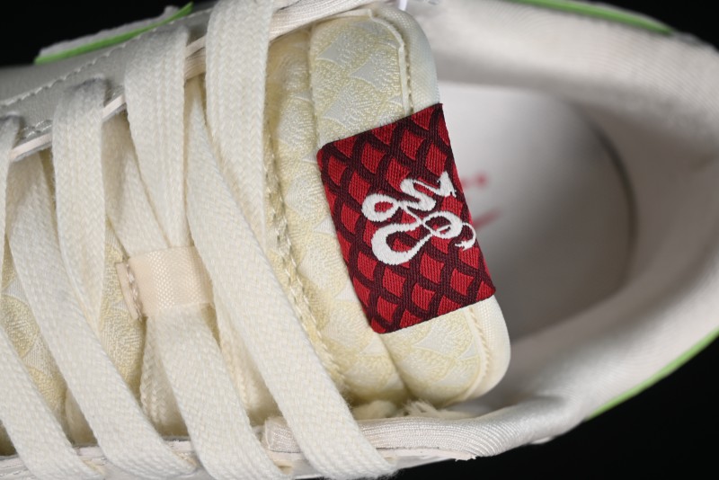 Nike SB Dunk Low Year of the Dragon Limited Edition - White Dragon Anniversary Custom Low-Top Casual Skate Shoes - CF3688-001